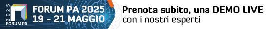 FORUMPA 2025 - dal 19 al 21 MAGGIO - Prenota subito, una DEMO LIVE, con i nostri esperti